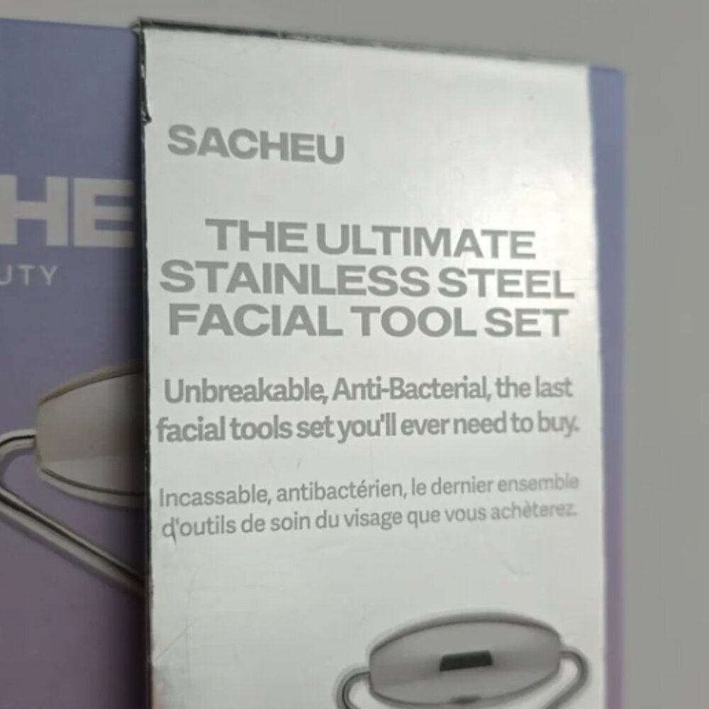 Sacheu Stainless Steel Face Roller and Gua Sha Bundle - - Picture 6 of 6